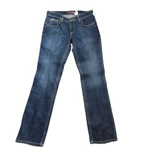 ADA Cinch Women’s Jeans Bootcut Blue Denim Sz 29 / 7 LONG